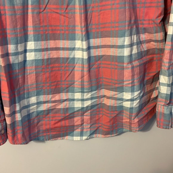 Vineyard Vines Slim Fit Tucker Shirt Plaid Linen Cotton Blend size L - Picture 11 of 16
